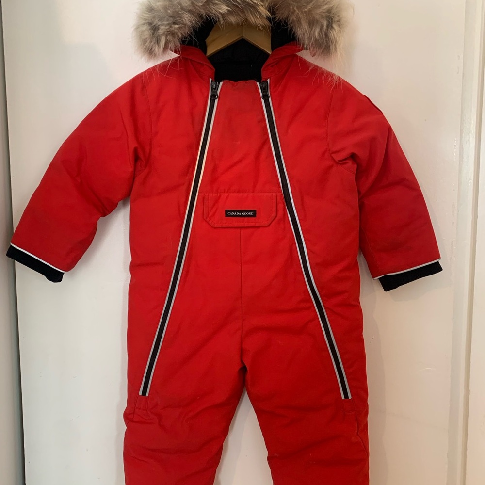 Canada Goose Red Kids Snowsuit